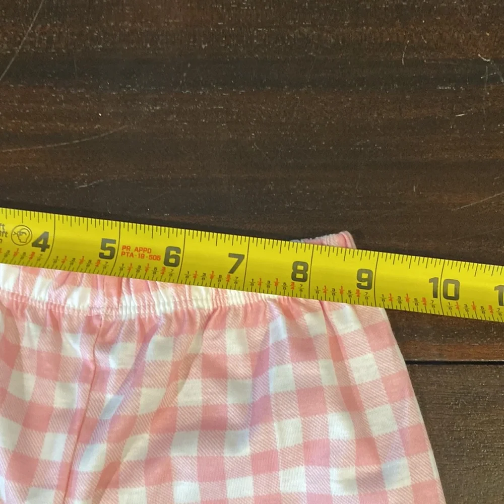 CB Boutique Girls Sz. 6/7 -2pc set Christmas Tree Pink Plaid
